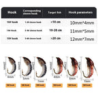 SplashHawk Fly Set Of 114 Fishing Flys Micro Barbed