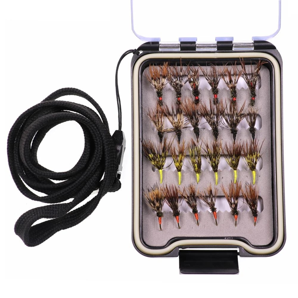 SplashHawkTackle FlyFishing Set Of 24 Flys